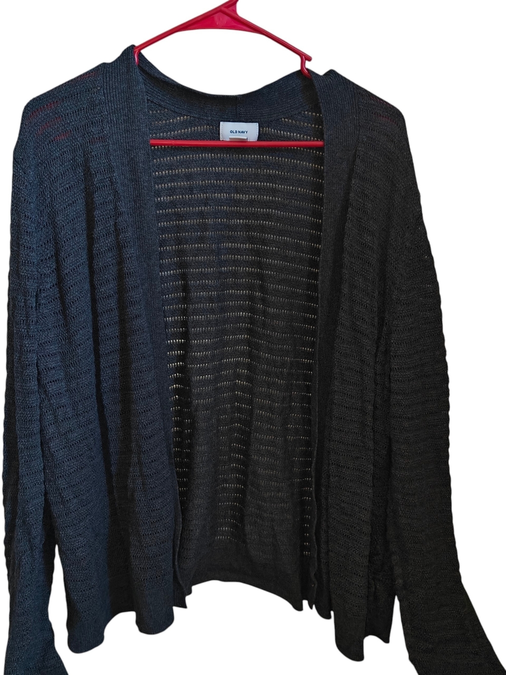 Old Navy Grey Open-Knit Women’s Cardigan Sweater Size XXL